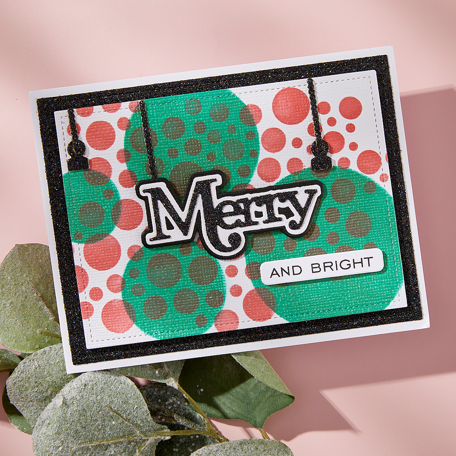 Spellbinders - Lots of Circles Stencils from the All About Christmas Collection by Lisa Horton