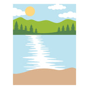 Spellbinders - Lakeside Memories Layered Stencil by Allison Frazier