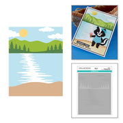 Spellbinders - Lakeside Memories Layered Stencil by Allison Frazier