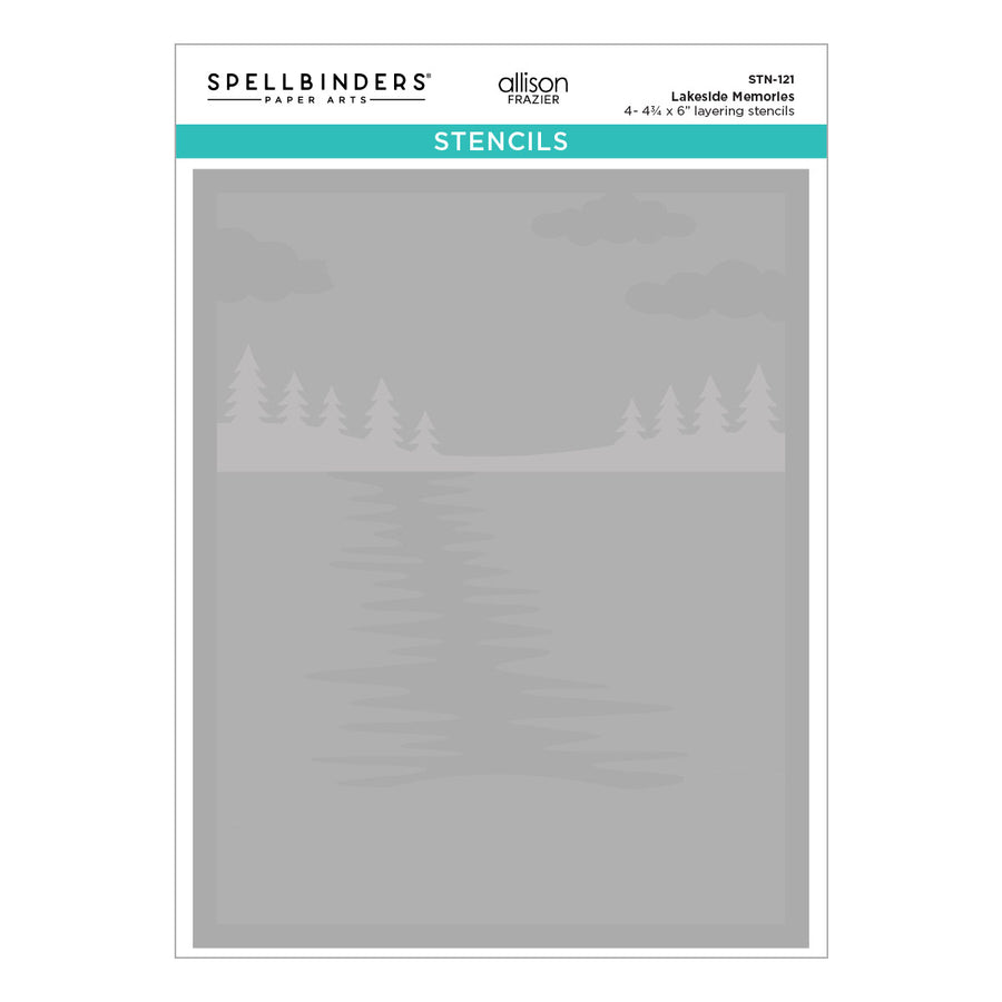 Spellbinders - Lakeside Memories Layered Stencil by Allison Frazier