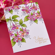 Spellbinders - Layered Magical Fuchsia Stencil by Alex Syberia Designs
