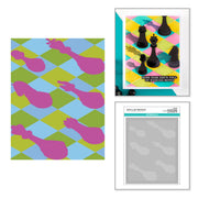 Spellbinders - Layered Harlequin Stencil
