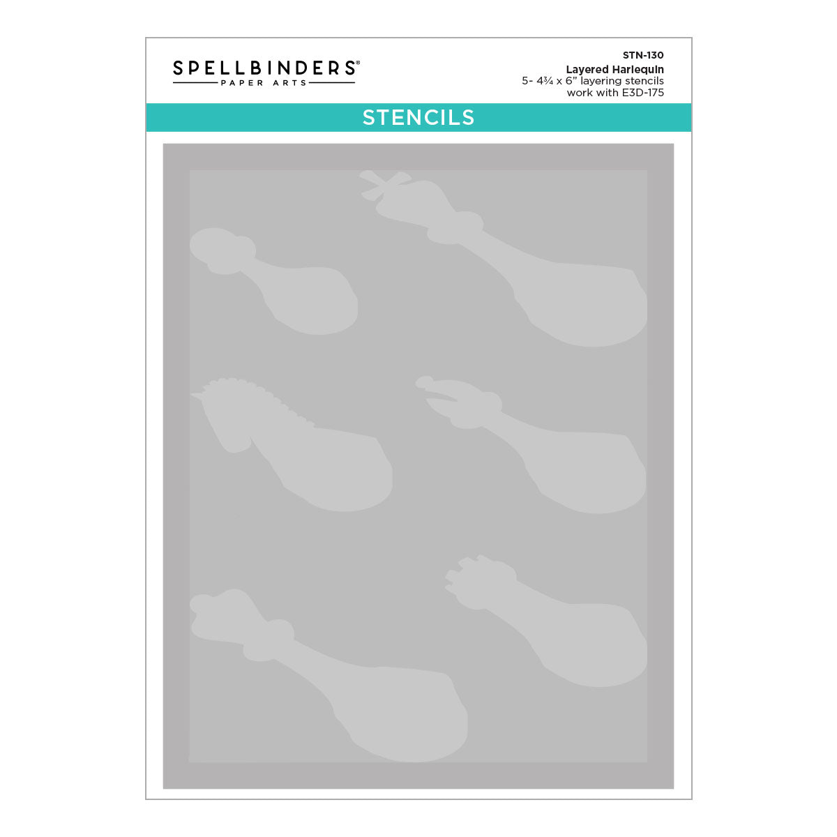 Spellbinders - Layered Harlequin Stencil