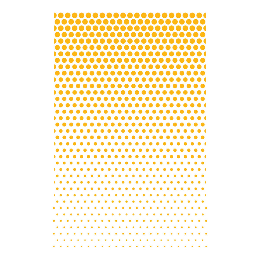 Spellbinders - Layered Cascading Dots Stencil by Simon Hurley