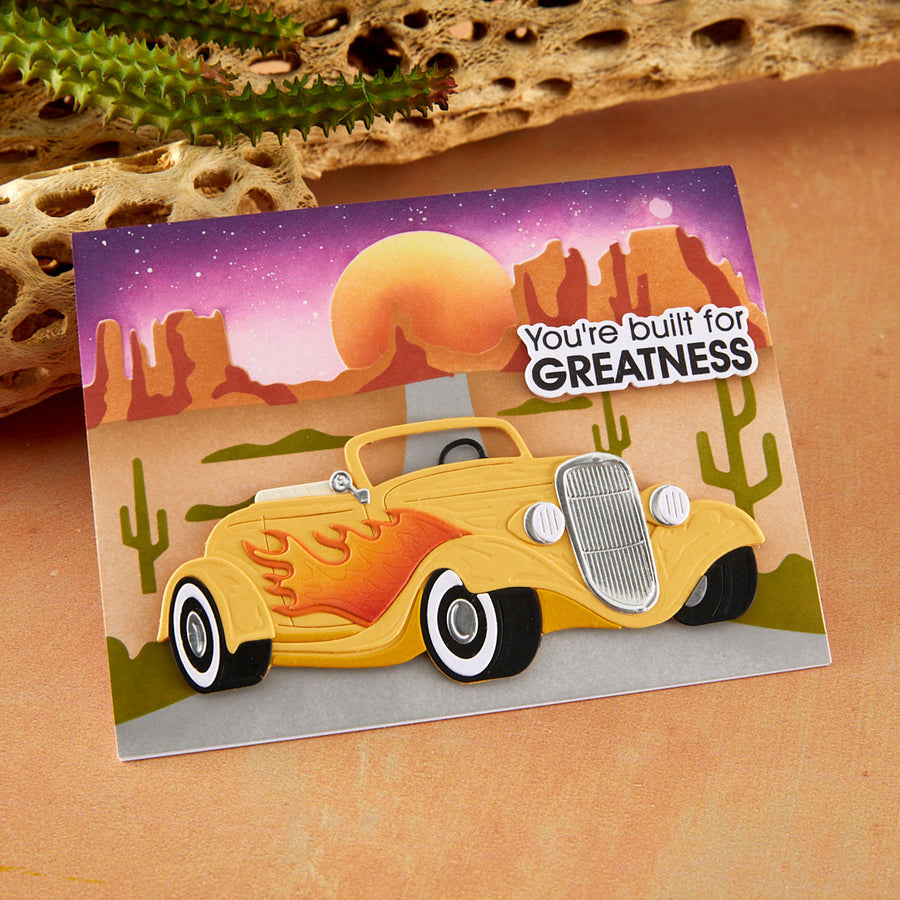 Spellbinders - Highway Horizons-Desert Layered Stencils by Mindy Eggen