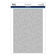 Spellbinders - Flowing Florals 3D Embossing Folder and Stencil Bundle by Simon Hurley