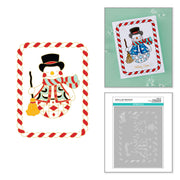 (PRE-ORDER) Spellbinders - BetterPress Society July 2026 (Snowman Wishes Press Plates, Die Set and Stencils Bundle)