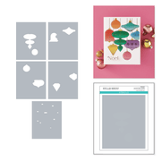 Spellbinders - BetterPress Society October 2026 (Classic Holiday Press Plate + Die Set & Stencils Bundle)