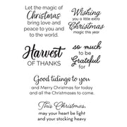 Spellbinders - Nichol's Needlework Sentiments Clear Stamp Set from the Nichol's Needlework Collection by Nichol Spohr