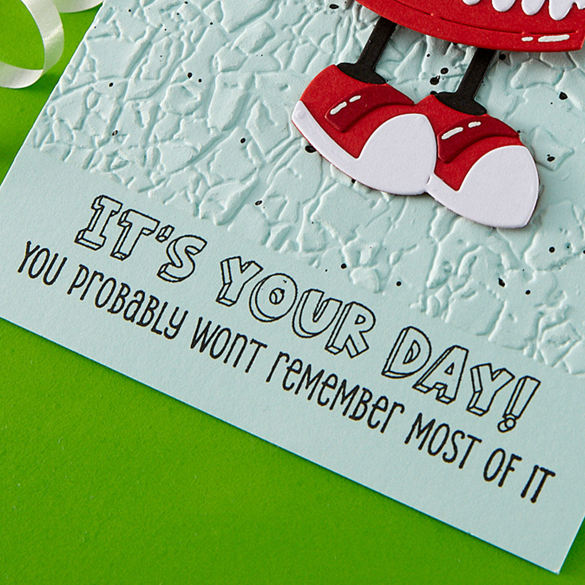 Spellbinders - Birthday Laughs Sentiments Clear Stamp Set