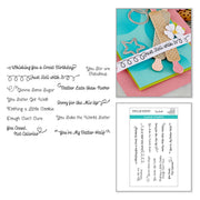 Spellbinders - Sugared Expressions Clear Stamp Set by Tina Smith