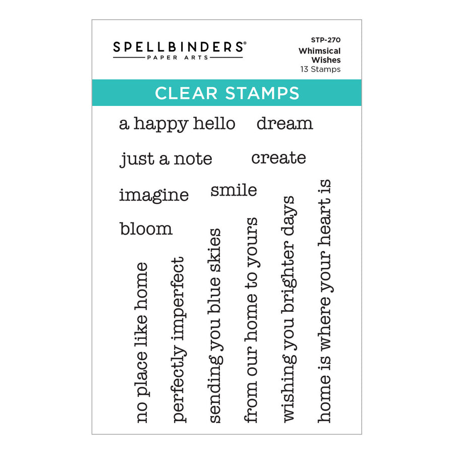 Spellbinders - Whimsical Wishes Clear Stamp Set by Vicky Papaioannou