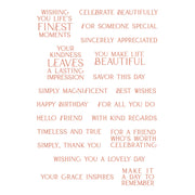 Spellbinders - Lasting Impressions Clear Stamp Set