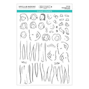 Spellbinders - Illustrated Lady Clear Stamp Set by Josh Griffiths Studio