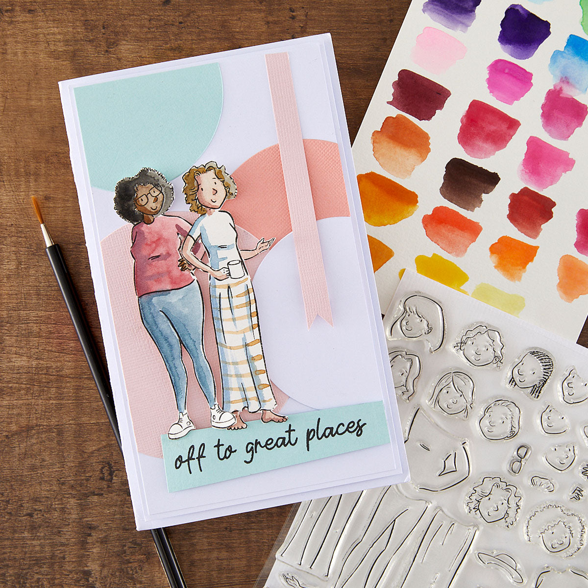 Spellbinders - Illustrated Lady Clear Stamp Set by Josh Griffiths Studio