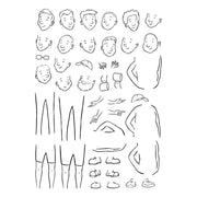 Spellbinders - Illustrated Man Clear Stamp Set by Josh Griffiths Studio
