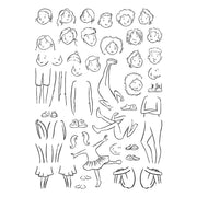 Spellbinders - Illustrated Boys & Girls Clear Stamp Set by Josh Griffiths Studio