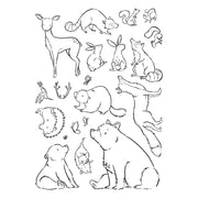 Spellbinders - Wild Friends Clear Stamp Set by Josh Griffiths Studio