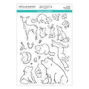 Spellbinders - Wild Friends Clear Stamp Set by Josh Griffiths Studio