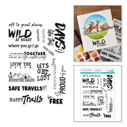 Spellbinders - Words for the Wild Clear Stamp Set by Josh Griffiths Studio