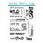 Spellbinders - Words for the Wild Clear Stamp Set by Josh Griffiths Studio