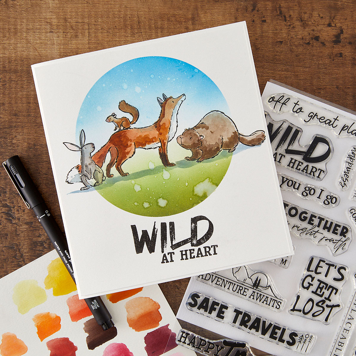 Spellbinders - Words for the Wild Clear Stamp Set by Josh Griffiths Studio