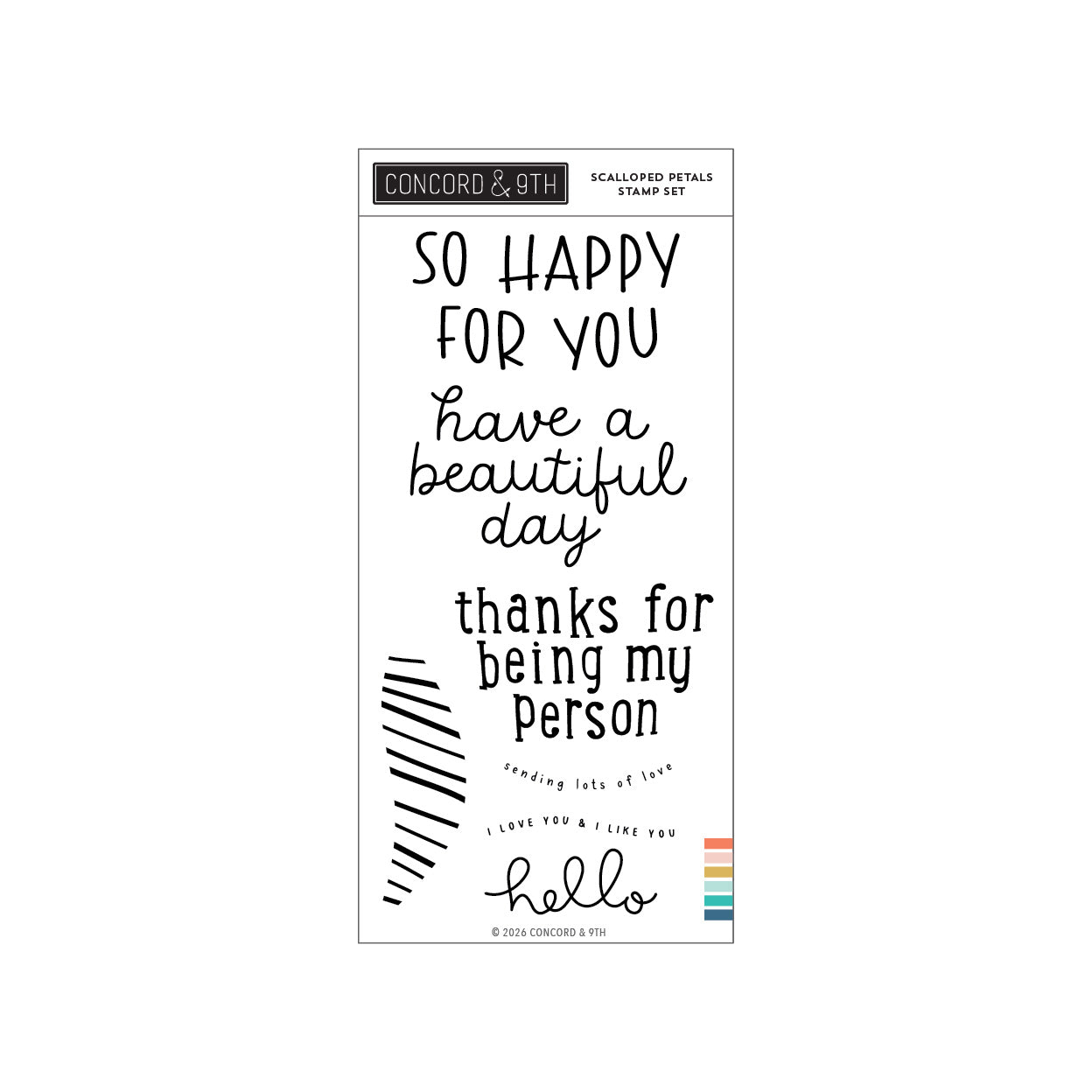 Concord & 9th - Scalloped Petals Stamp Set