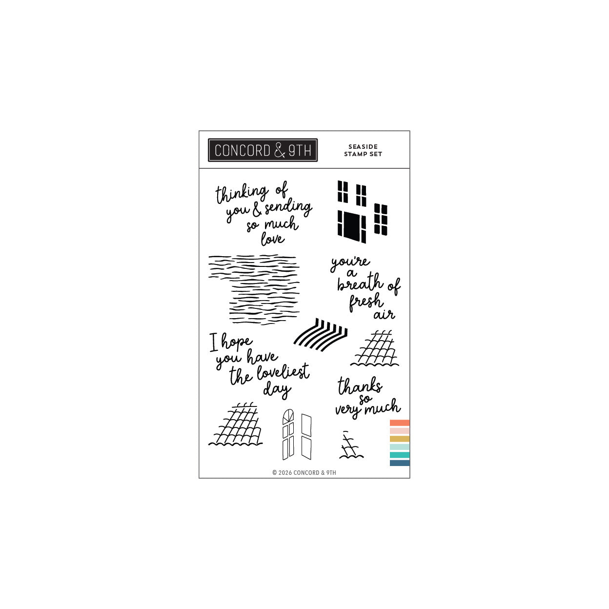 Concord & 9th - Seaside Stamp Set