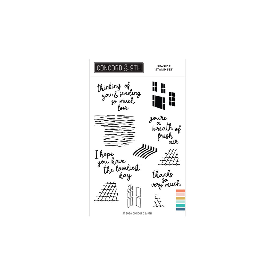 Concord & 9th - Seaside Stamp Set
