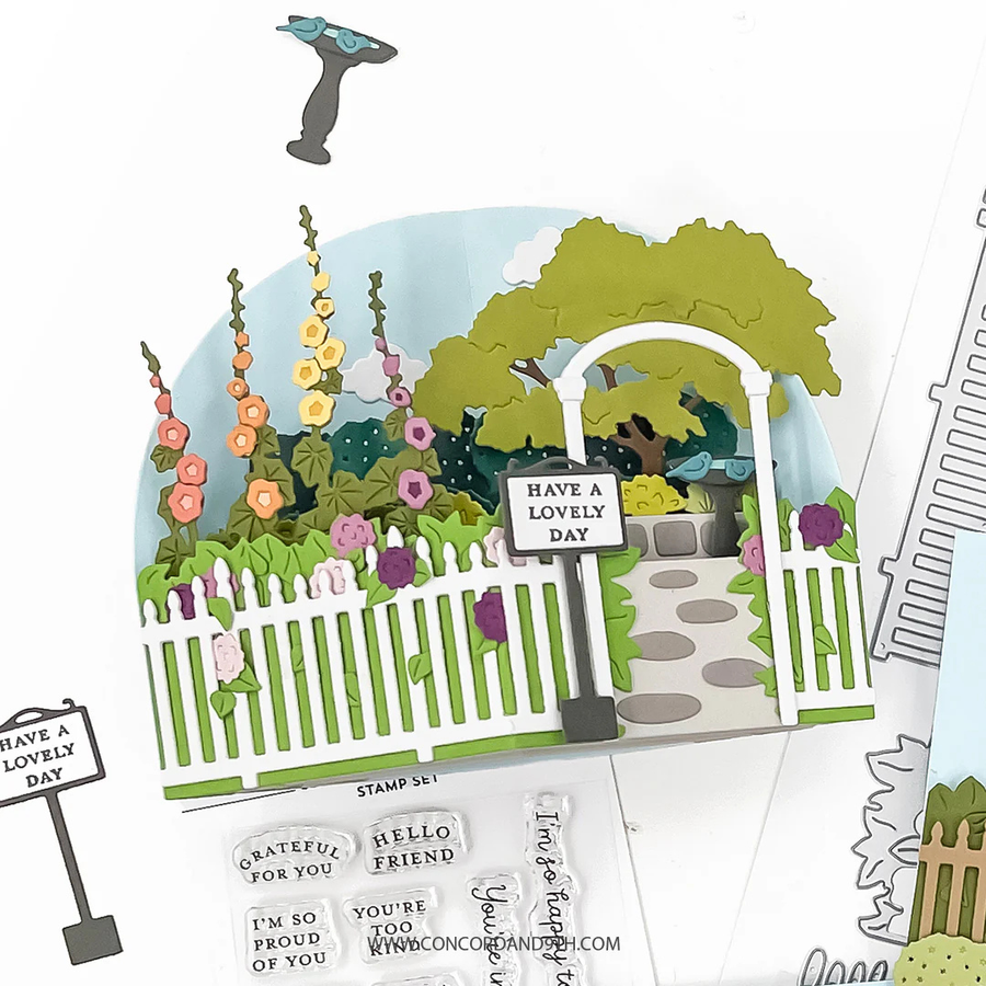 Concord & 9th - Secret Garden Stacks Stamp Set