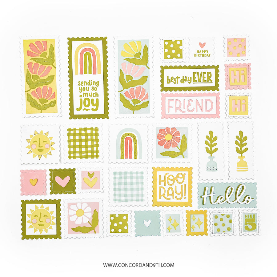 Concord & 9th - Sending Joy Stamp & Die Bundle