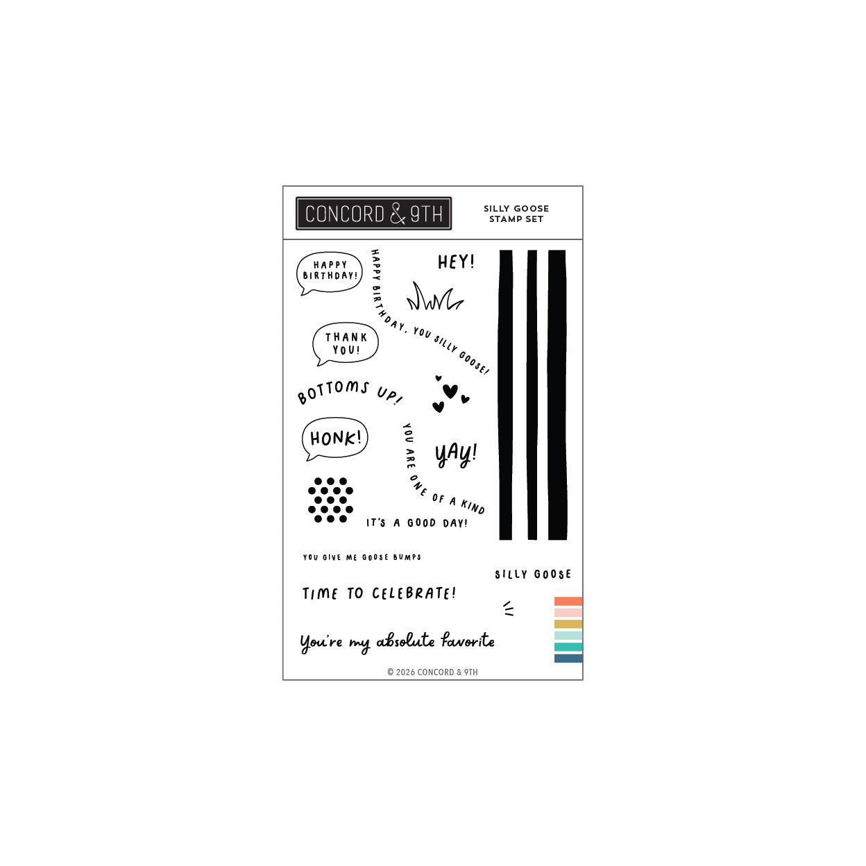 Concord & 9th - Silly Goose Stamp Set