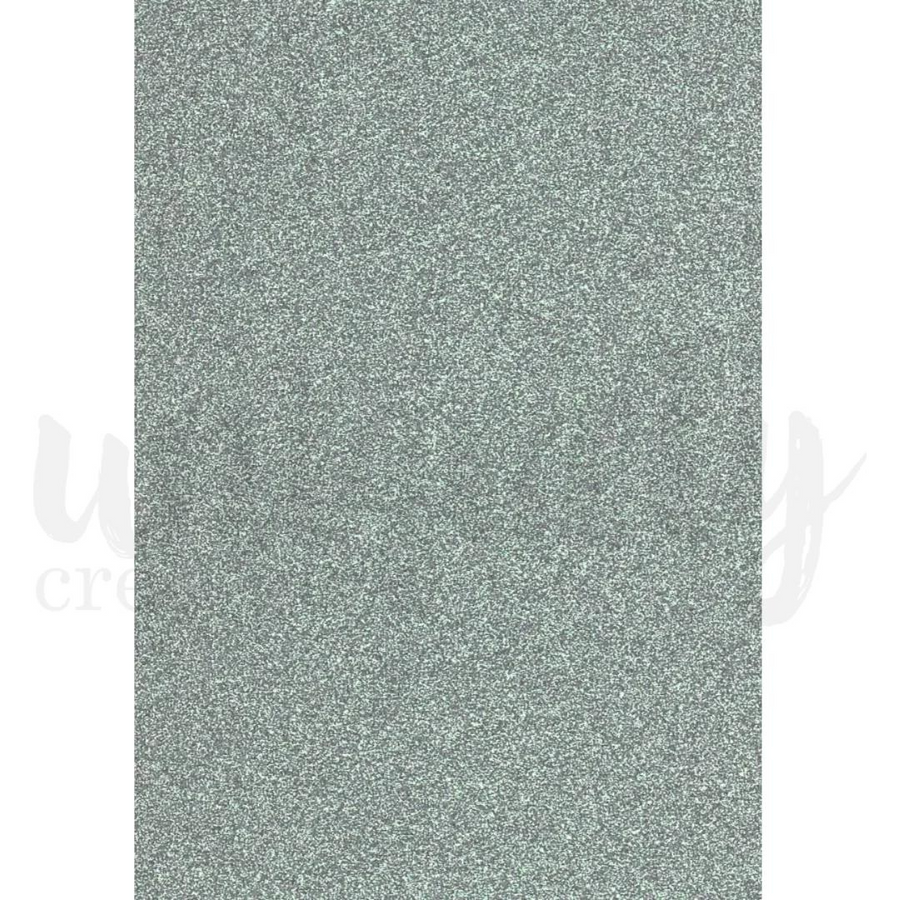 Uniquely Creative - A4 Silver Glitter Cardstock (individual sheets)
