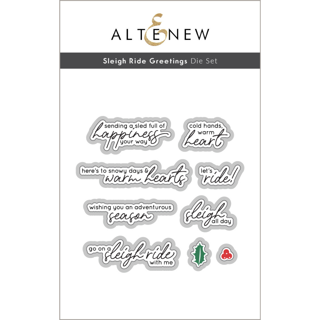Altenew - Sleigh Ride Greetings Die Set