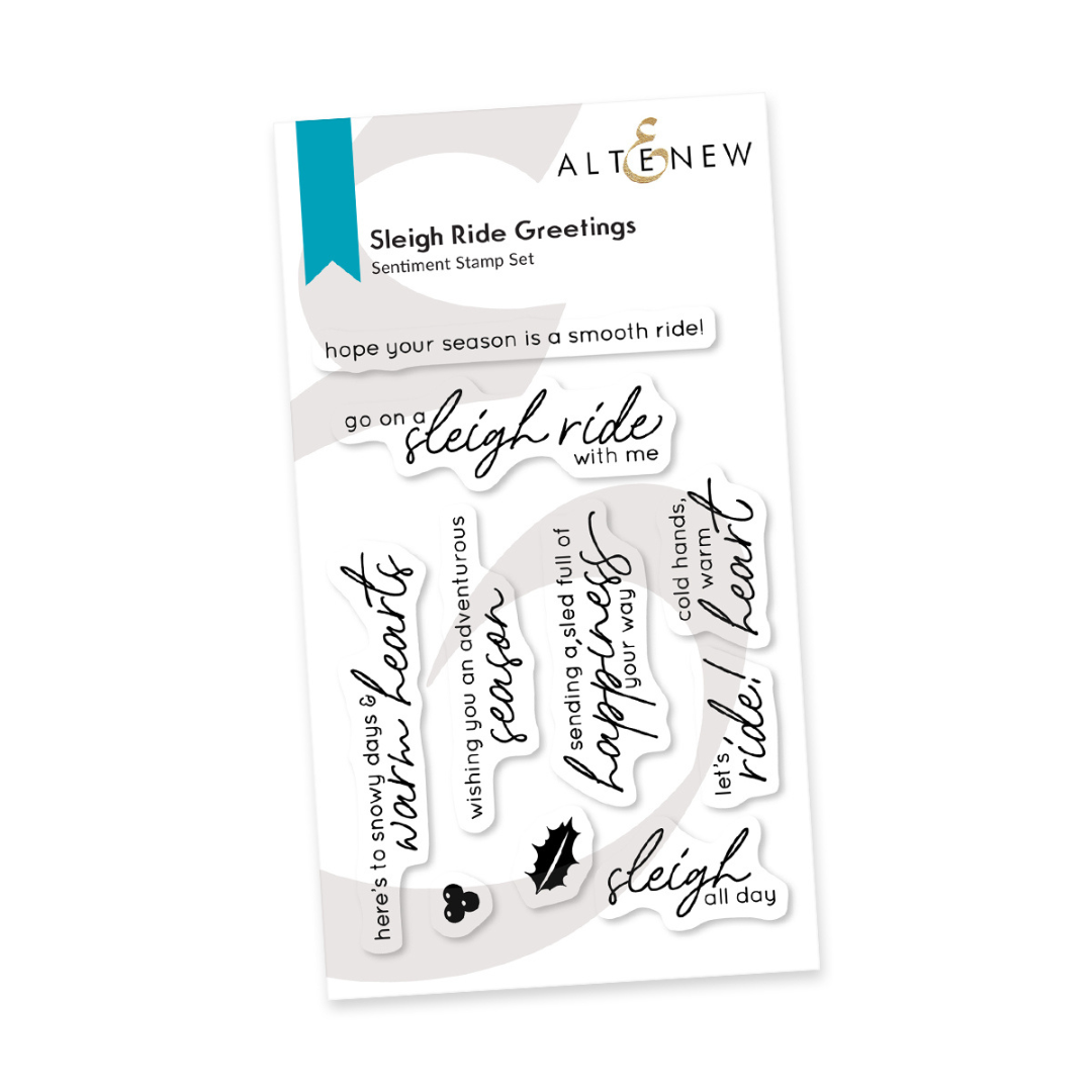 Altenew - Sleigh Ride Greetings Stamp Set