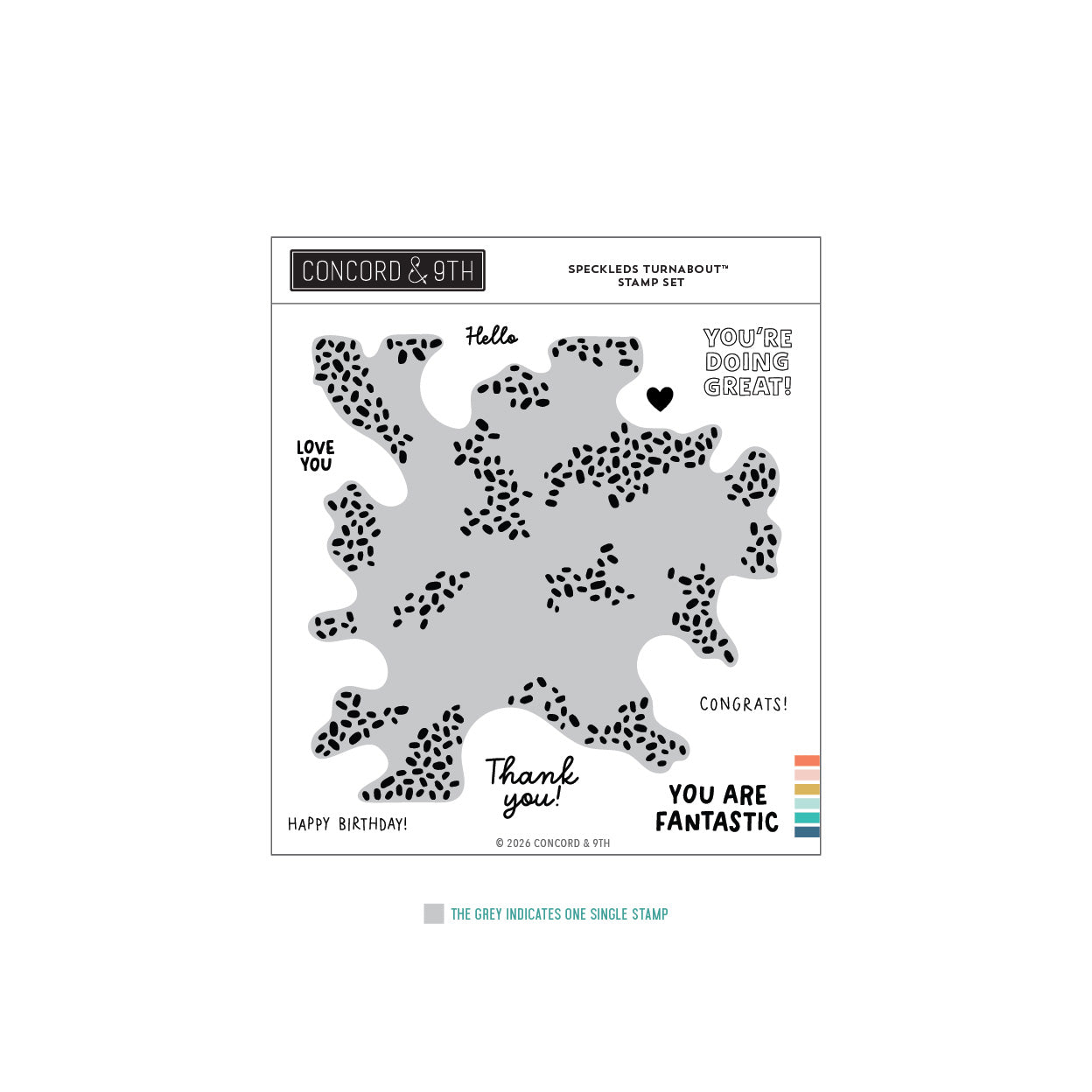 Concord & 9th - Speckled Turnabout™ Stamp Set