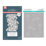 Spellbinders - BetterPress Society November 2025 (Friendship Grows Press Plate & Die Set pluss Add-on Stencils)