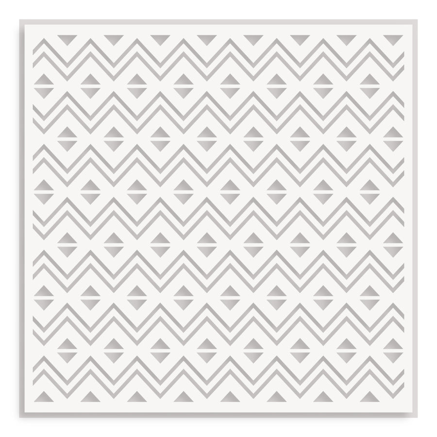 Altenew - Heritage Chevron Weaves Stencil