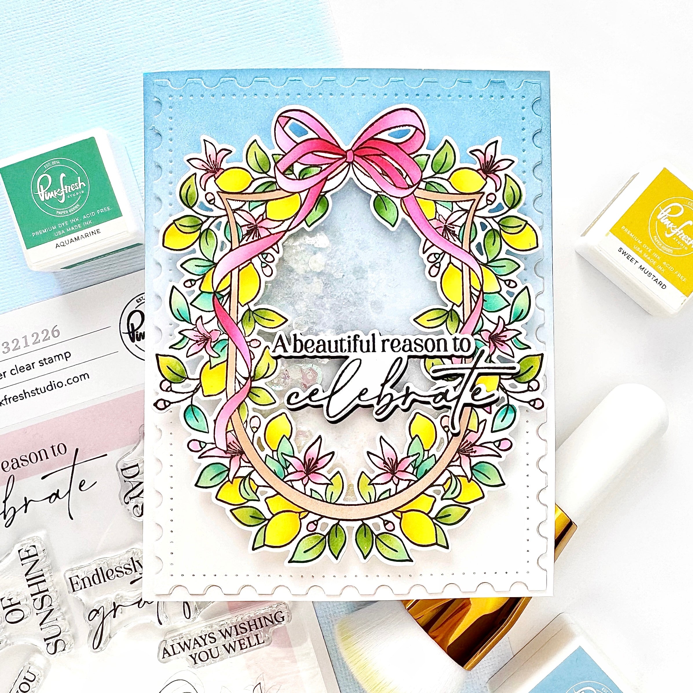 Pinkfresh Studio - Lemon Blossom Crest Dies