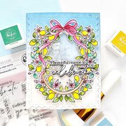 Pinkfresh Studio - Lemon Blossom Crest Stencils