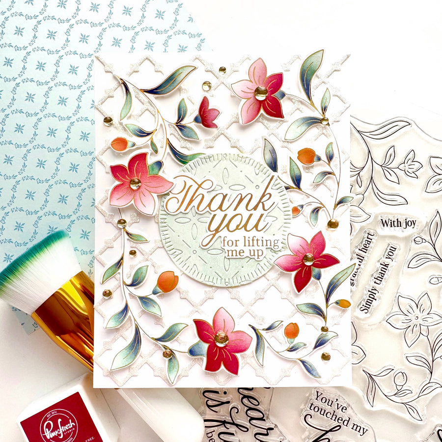 Pinkfresh Studio - Lush Elegance Stencils