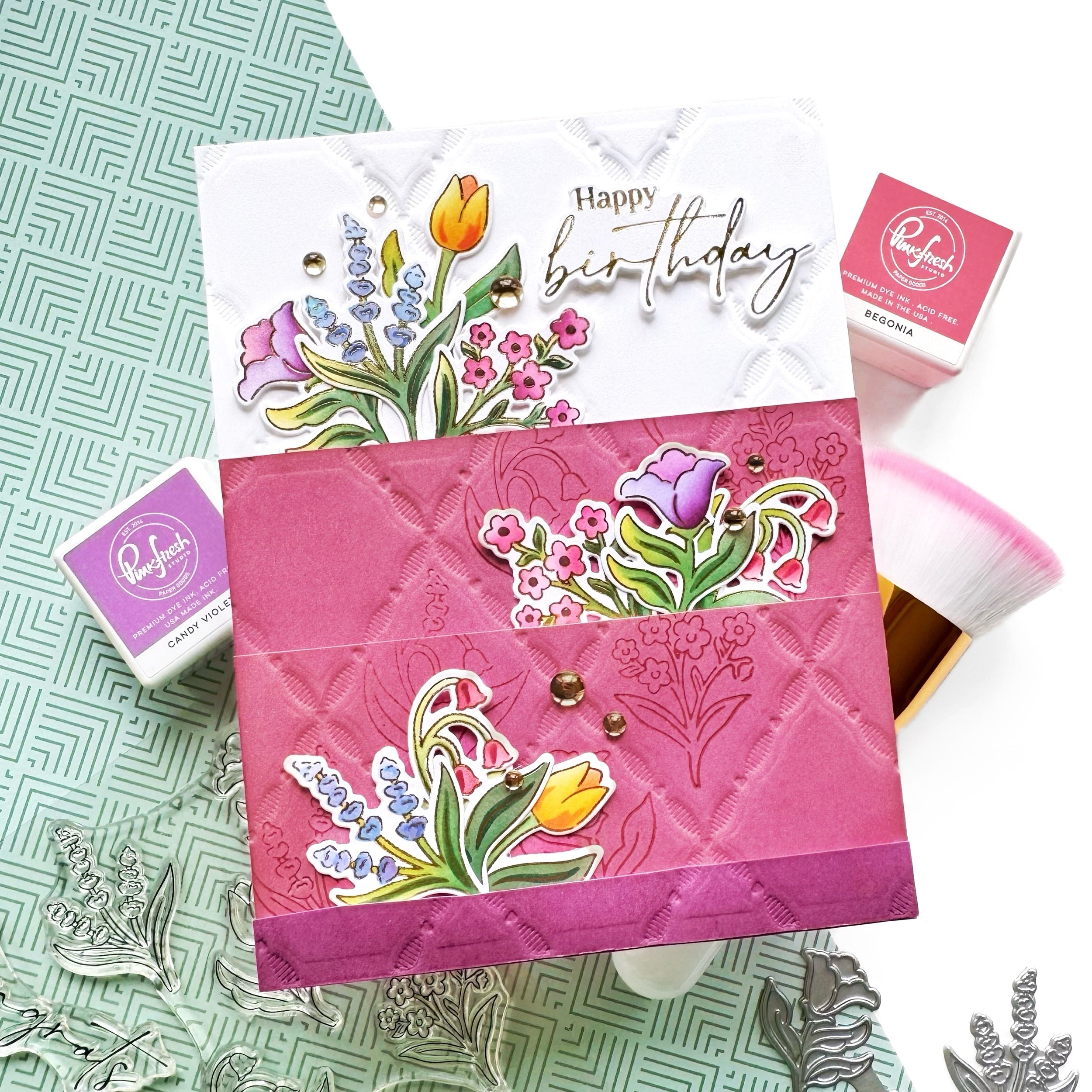 Pinkfresh Studio - Petite Florals Press Plates