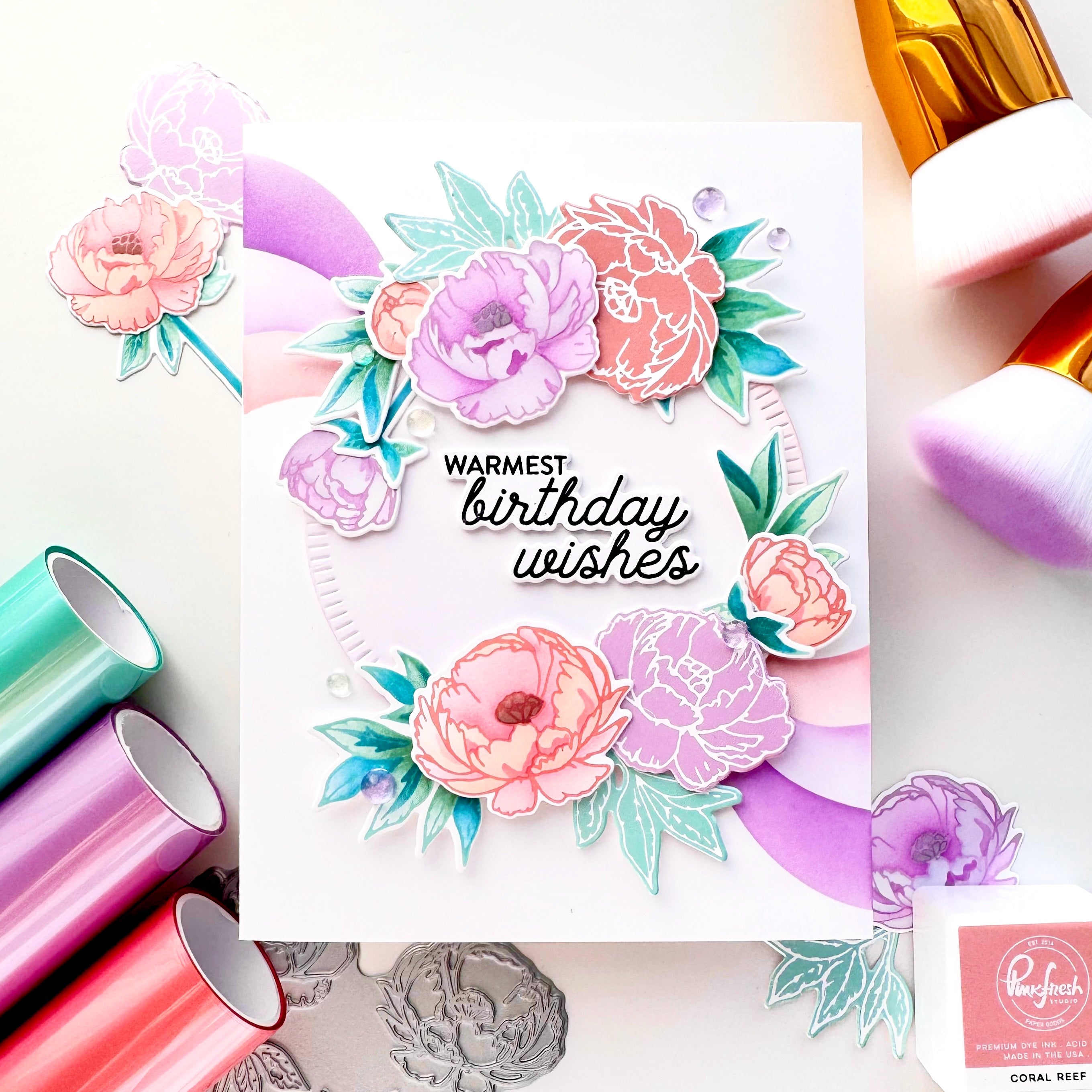 Pinkfresh Studio - Blushing Blooms Press Plates