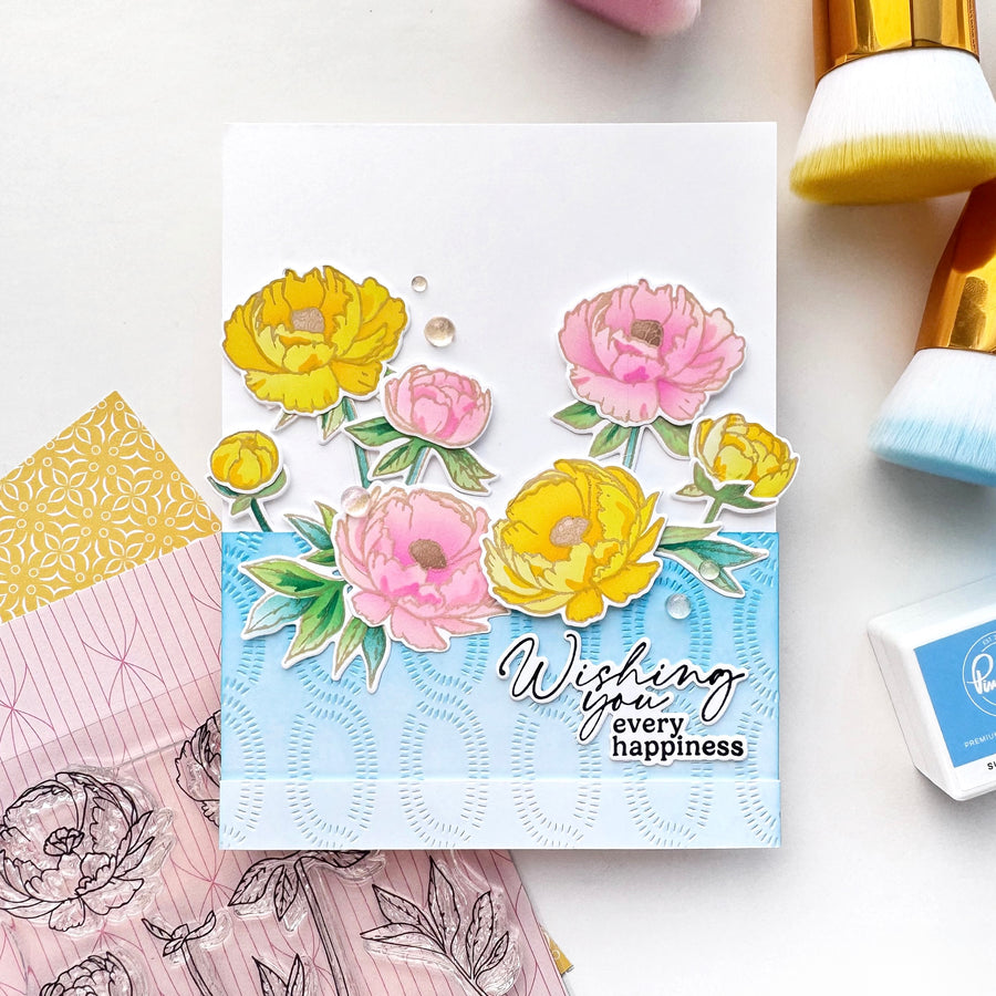 Pinkfresh Studio - Blushing Blooms Stencils