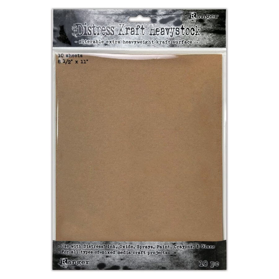 Tim Holtz - Distress Heavystock - Kraft 8.5" x 11" (10 sheets)