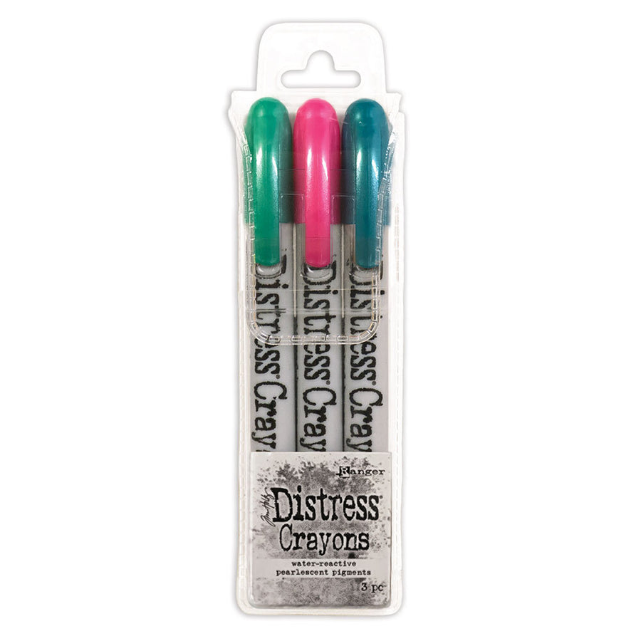 Tim Holtz - Distress Pearl Crayons - Holiday Set 4 (Limited Edition)
