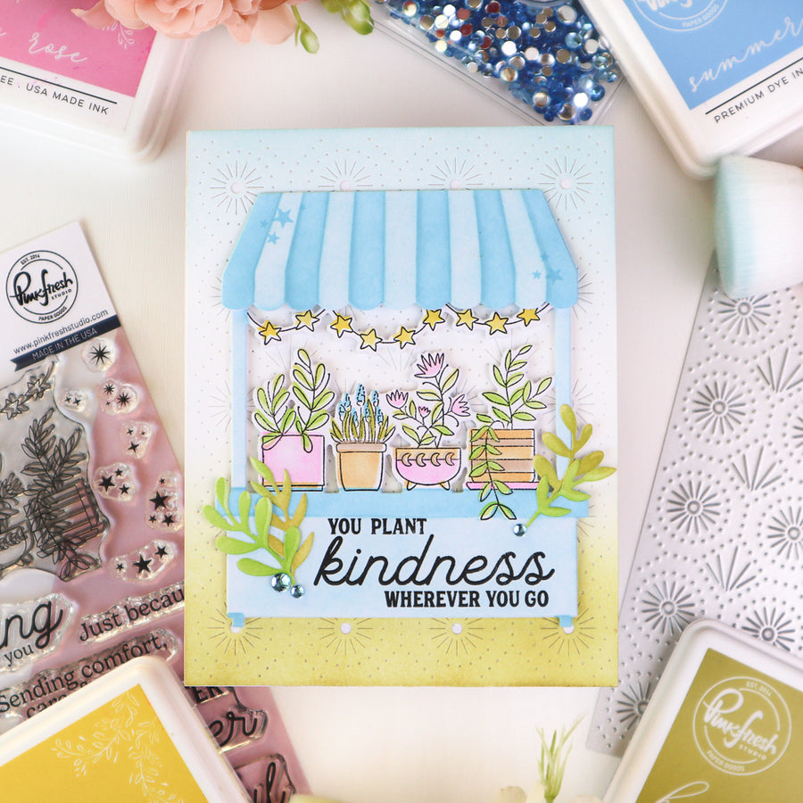 Pinkfresh Studio - Flower Market Stencils