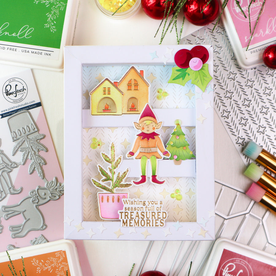 Pinkfresh Studio - The Shelf Edit: Magic of the Season Stencils