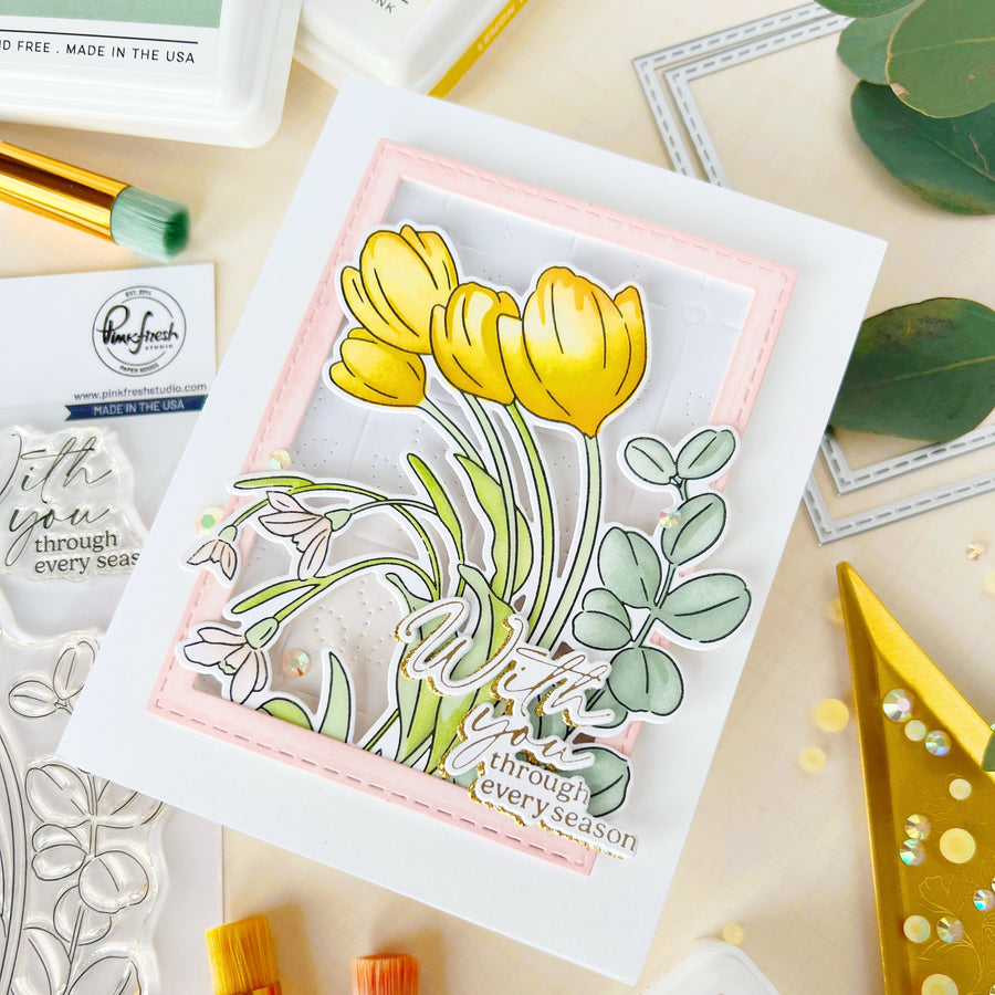 Pinkfresh Studio - Timeless Tulips Stencils