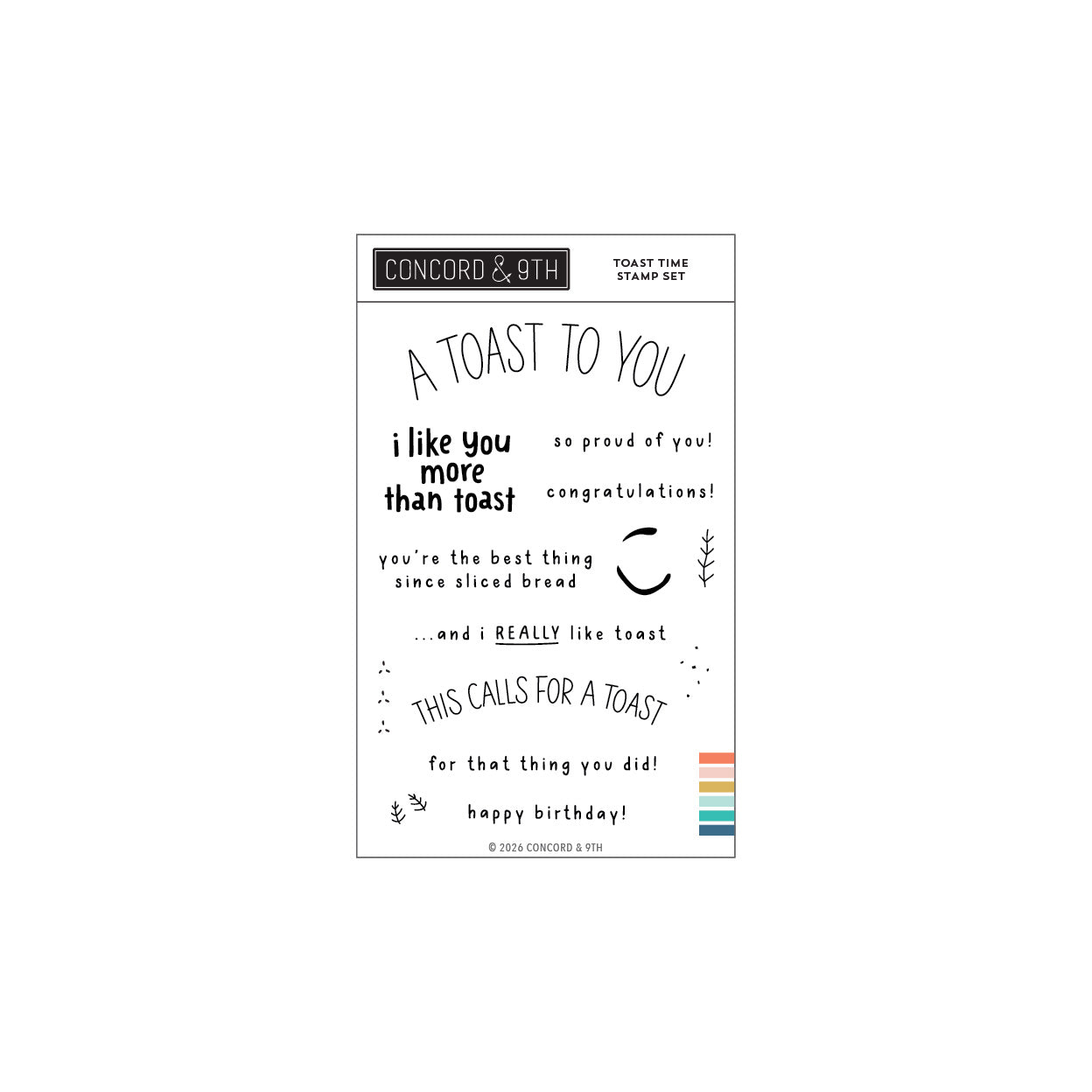 Concord & 9th - Toast Time Stamp Set